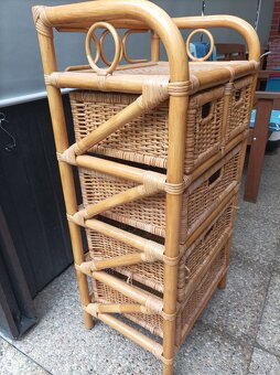 Proutěná / ratanová komoda - 2