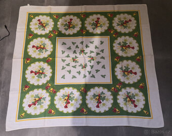 Staré vianočné obrusy 12ks - 2