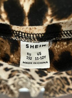 Leopardni šaty pro slečnu vel. 152 - 2