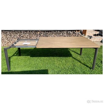 Rozkládací jídelní stůl Shirley – 160+60 cm, přírodní dub - 2