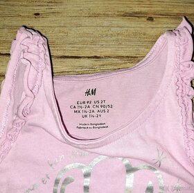 Letní tílko/top H&M vel. 92 - 2