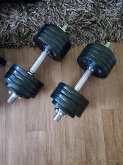 Činky litinové 80kg - 2