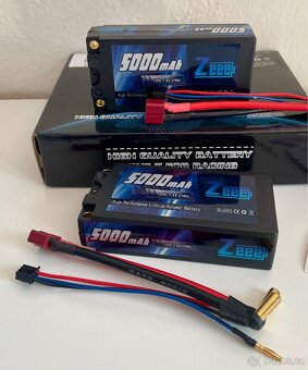 Zeee 2S Shorty LiPo baterie 5000mAh 7.4V 120C s 5mm banánkem - 2