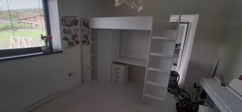 Postel Palanda Patrová postel Psací Stůl Skříň - 2