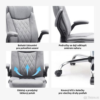 NOVÉ - Kancelářské křeslo COMFORTABLE nosnost 130 kg - 2