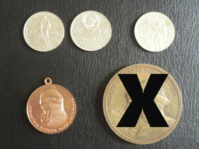 Medaile, mince, odznaky, žiletky a jiné - 2