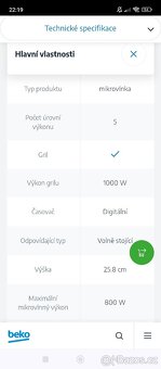 Mikrovlnná trouba Beko - 2