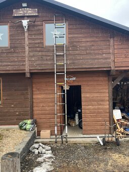 Výsuvný nerezový žebřík 5 m - 2