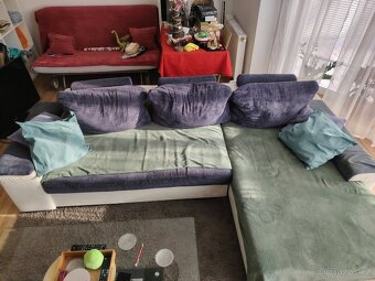 Rohová sedací souprava - zdarma za odvoz - 2