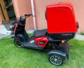 Elektrický skútr ROLEKTRO E-CARRIER 25 s kufrem - 2