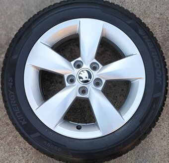 Originál sada disků Škoda Fabia III, Rapid 5x100 R15 Carme - 2