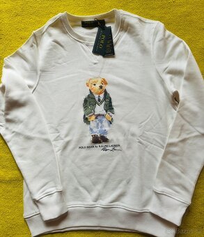 Polo Ralph Lauren ecru smetanovo bílá mikina - 2