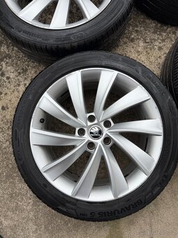 Originální alu kola Škoda 5x112 235/45 R18 Turbine/Pegasus - 2