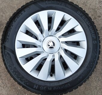 Originál sada plechových disků Škoda Kamiq, Scala 5x100 R16 - 2