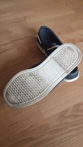 Mokasíny M&S kožené černé - vel. 32 - 2