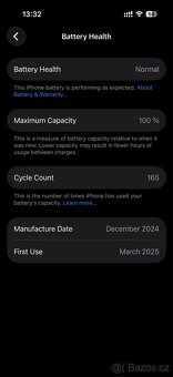 Apple iPhone 16 Pro 256GB 100% baterie ZARUKA - 2