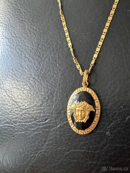 Zlatý řetízek 14K/585 s hlavou medůzy - 2