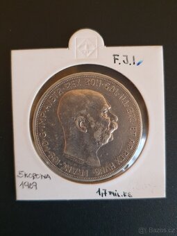 Stříbrná 5 koruna 1909 - 2
