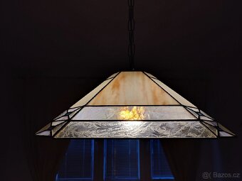 STAROŽITNÝ LUSTR TIFFANY. - 2