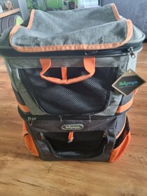 Dvoupatrový batoh - oranžová - 2