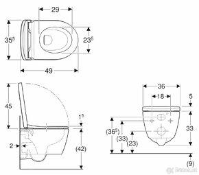 Geberit iCon - Závěsné WC, bez sedatka - 2