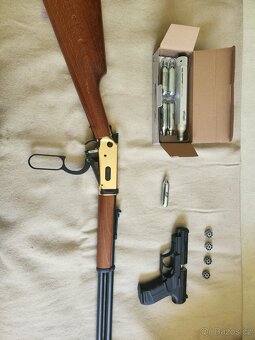 Vzduchovka Walther Lever Action 4.5 + pistole CO2, diabolo - 2