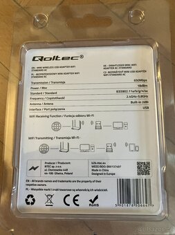 Qoltec mini wireless USB adaptér, nový, nepoužitý, cena za k - 2