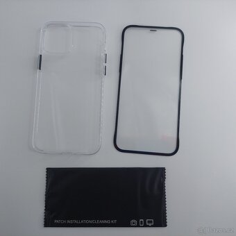 iPhone 12/12Pro zadní kryt + ochranné sklo (černá) 39ks nové - 2