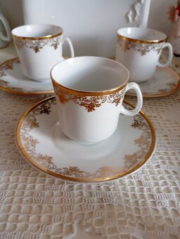 Retro tři šálky s podšálky Czechoslovakia - 2