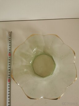 Zlacená skleněná mísa - 2