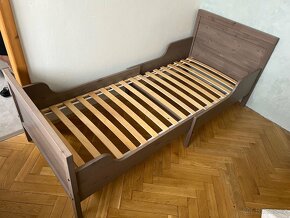 Rostoucí postel ikea sundvik šedohnědá - 2