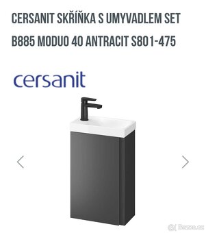 Koupelnová skříňka s umyvadlem - 2