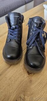 Dětské kožené boty Tommy hilfiger, vel. EU34 - 2