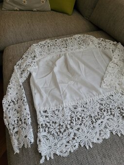 Dámská bílá boho halenka, vel. S-M - 2