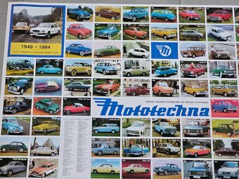 plakát mototechna motokov Volha škoda fiat tatra trabant VAZ - 2