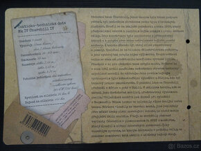 Stříbrná mince Obrněná technika - Mk IV Churchill proof - 2