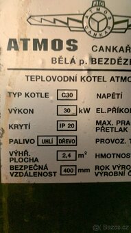 Kotel ATMOS C30 na dřevo a uhlí - 2