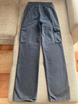 Dámské plátěné kalhoty s kapsami vel. 36 - 2