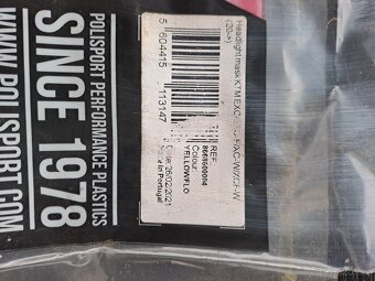 Plasty KTM masky, chránič vidlic, pumpy - 2