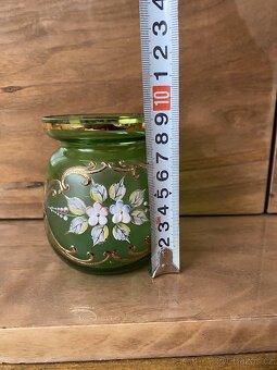 Starožitná vázička vysoký smalt - 2