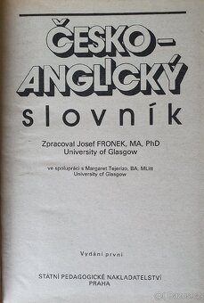 Česko - anglický slovník - 2