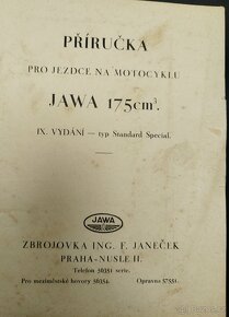 Příručka Jawa 175 standart, speciál - 2