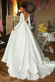 Luxusní nenošené svatební šaty, Bonna 40 EU (M) - 2