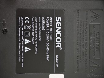 Sensor Dled TV 47 cm (19") SLE 1960 - 2