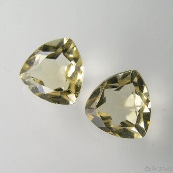 Citrín-trillion-pár-2,38 ct. - 2