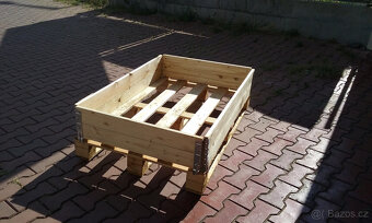 Vyvýšený záhon zástrčný 120 x 80 x 20 cm dřevěný - 2
