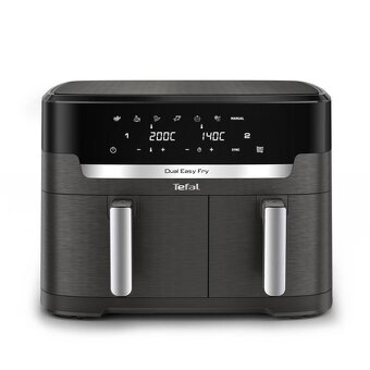 Fritéza horkovzdušná Tefal EY942HE0 Dual Easy Fry XXL černá/ - 2