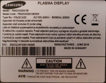 Televizor Samsung plazma - 2