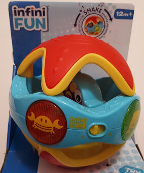 Dětský Zvukový a světelný míč, Infinifun Rattle Ball - 2