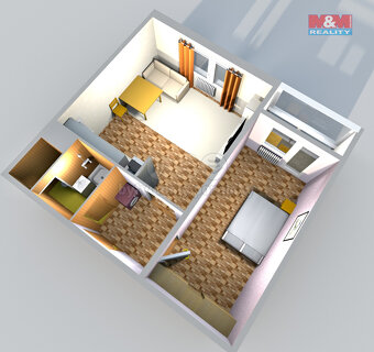 Podnájem bytu 1+1, 40 m², Česká Lípa, ul. Kolínská - 2